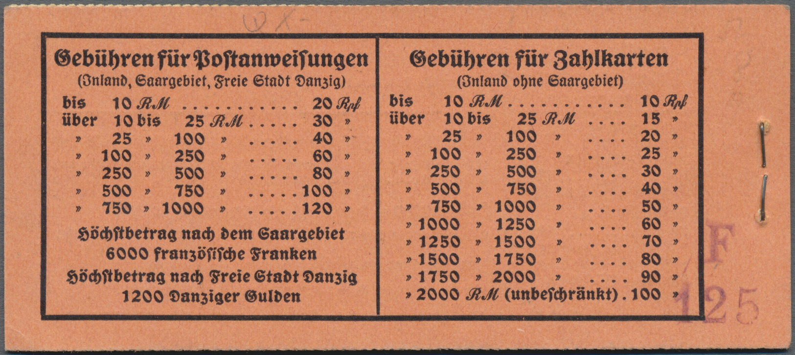 ** Deutsches Reich - Markenheftchen: 1928, Markenheftchen Reichspräsidenten, O.Nr. 16 Mit Einigen Mänge - Carnets