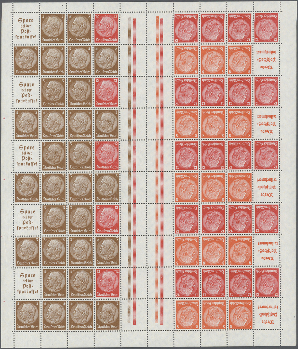 ** Deutsches Reich - Markenheftchenbogen: 1940, MHB 52 In Postfrischer Erhaltung Mit Geringen Gummibugs - Postzegelboekjes