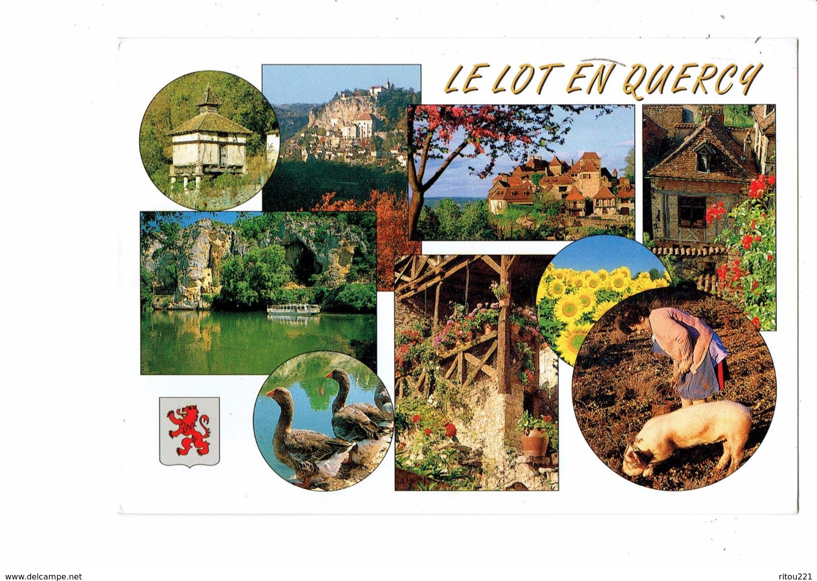 Cpsm - LE LOT EN QUERCY - 1998 - Pigeonnier Oie Cochon Chercheur De Truffes - Autres & Non Classés