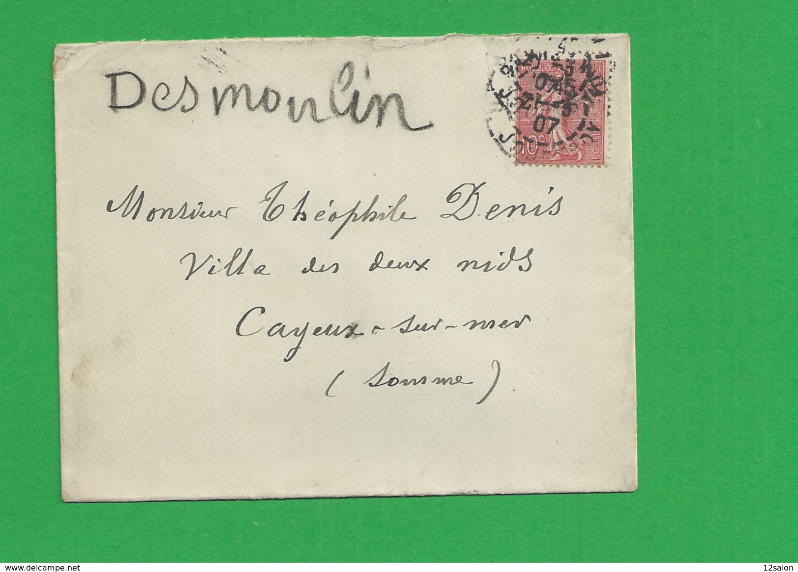 Lettre N° 129 Obl Paris - 1877-1920: Semi Modern Period