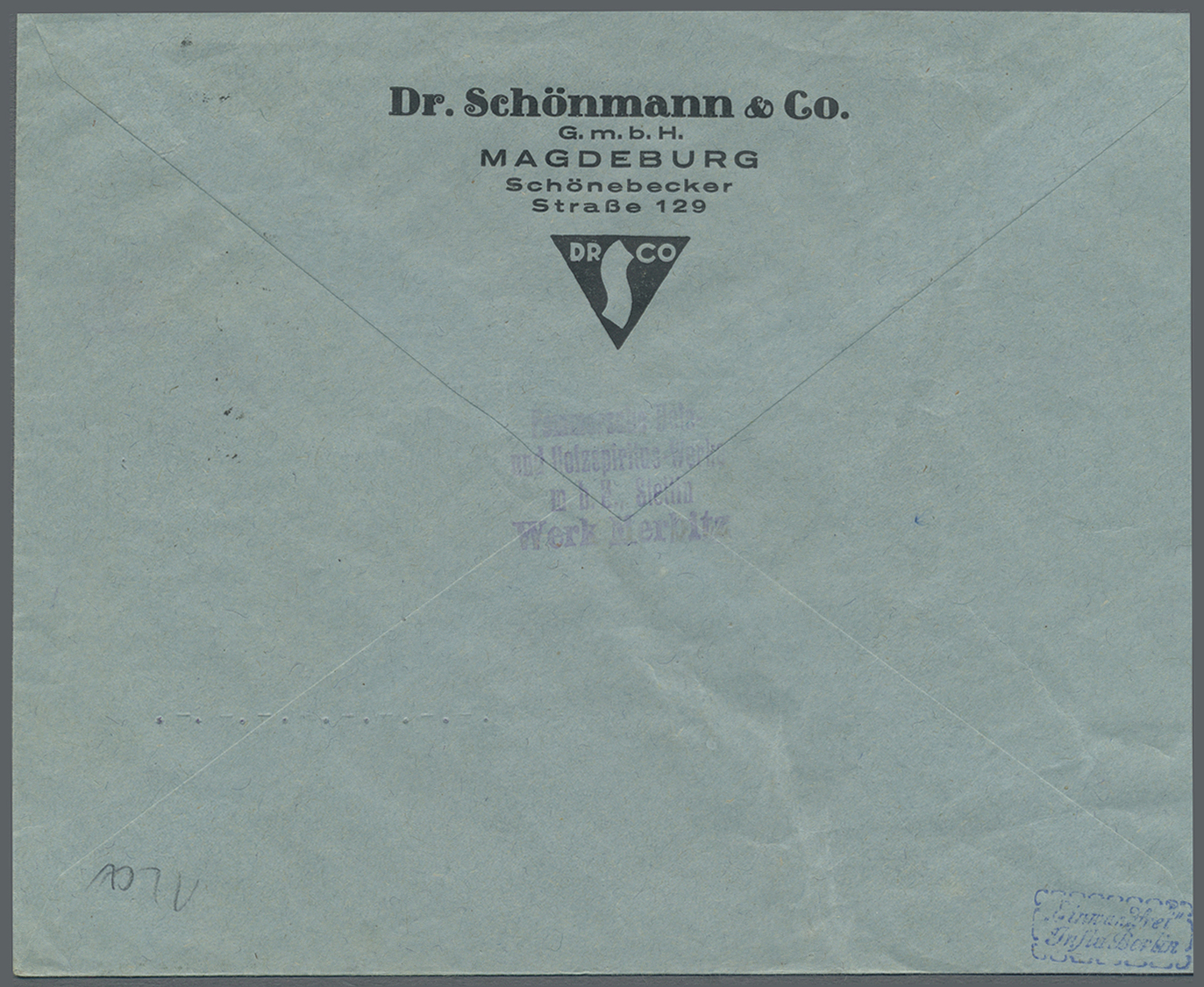 Br Deutsches Reich - Lokalausgaben 1918/23: HALLE (SAALE) OPD: 1923, Gebührenzettel Karmin In Type I E - Lettres & Documents