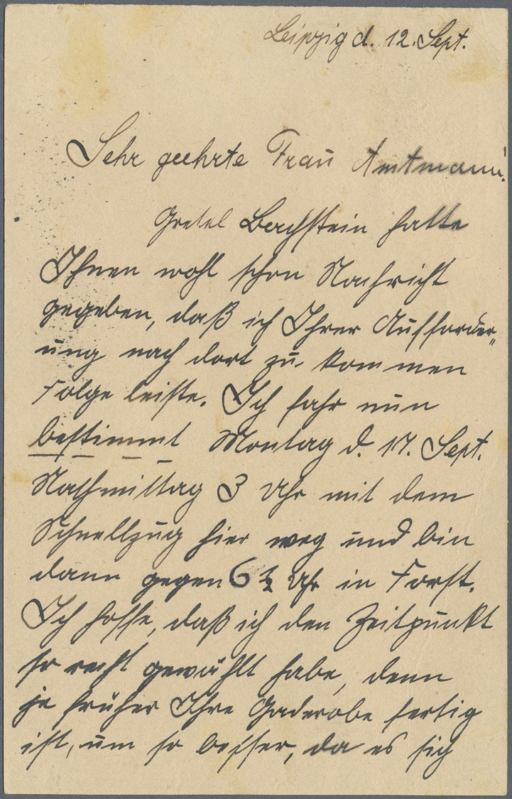 Br Deutsches Reich - Lokalausgaben 1918/23: HALLE (SAALE) OPD: 1923, Gebührenzettel Bräunlichrot In Typ - Lettres & Documents