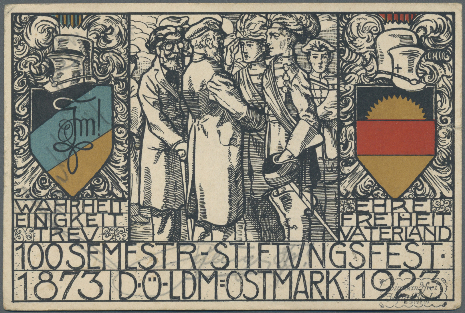 Br Deutsches Reich - Lokalausgaben 1918/23: LEIPZIG (OPD-BEZIRK): 1923, Gebührenzettel, Verschnitten Au - Brieven En Documenten