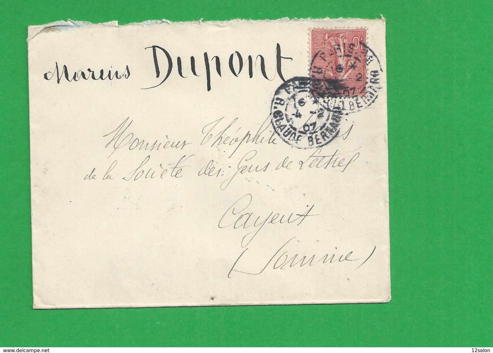 Lettre N° 129 Obl Paris - 1877-1920: Semi Modern Period