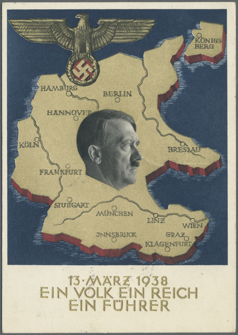 GA Deutsches Reich - Ganzsachen: 1938, 6 Pf So-GA Volksabstimmung Österreich Mit Zusatzfrankatur Österr - Autres & Non Classés