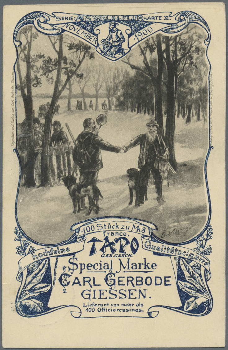 GA Deutsches Reich - Privatganzsachen: 1900, 3 Pfg. Ganzsachenkarte "Tapo Qualitätscigarre" Mit Abb. No - Andere & Zonder Classificatie