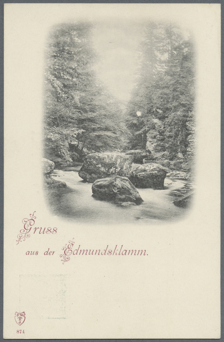 GA Deutsches Reich - Privatganzsachen: 1895 (ca). Privat-Postkarte 5 Pf Ziffer "Gruss Aus Der Edmundskl - Andere & Zonder Classificatie