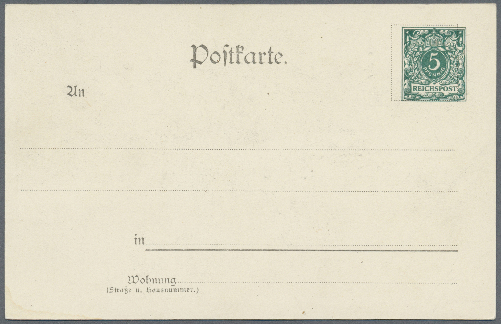 GA Deutsches Reich - Privatganzsachen: 1895 (ca). Privat-Postkarte 5 Pf Ziffer "Gruss Aus Der Edmundskl - Autres & Non Classés