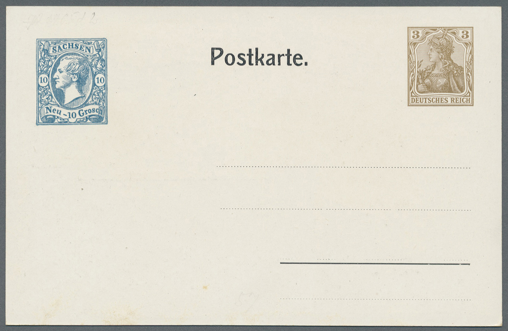 GA Deutsches Reich - Privatganzsachen: 1908, Lot von 10 Privat-Postkarten 3 Pf Germania "XX. Dt. Philat