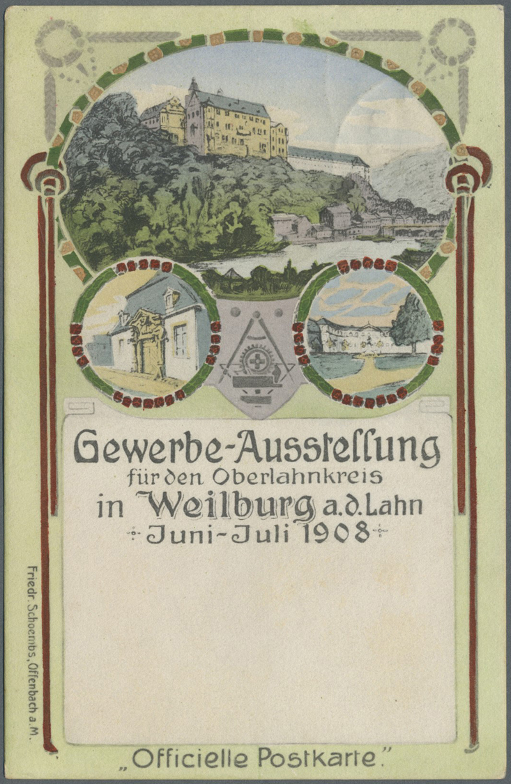 GA Deutsches Reich - Privatganzsachen: 1908,1913, Drei Privatganzsachen Mit Wertstempel 5 Pfg. Germania - Andere & Zonder Classificatie