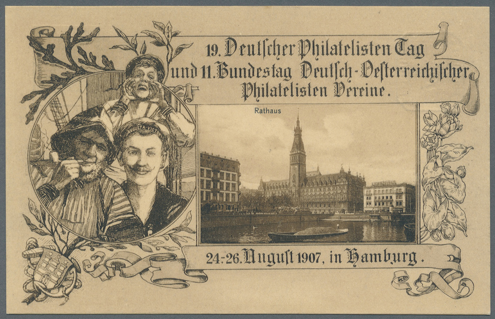 GA Deutsches Reich - Privatganzsachen: 1907, Lot Von 15 Privat-Postkarten 5 Pf Germania "19. Dt. Philat - Other & Unclassified