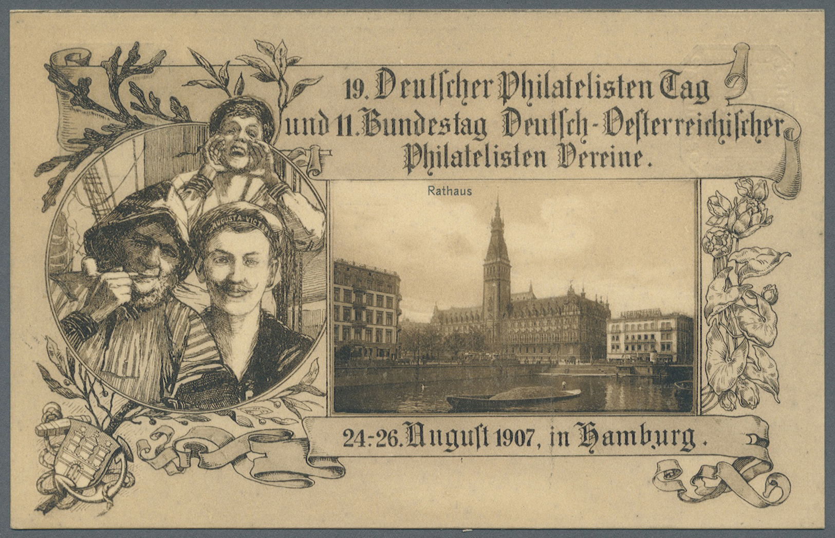 GA Deutsches Reich - Privatganzsachen: 1907, Lot Von 15 Privat-Postkarten 5 Pf Germania "19. Dt. Philat - Other & Unclassified