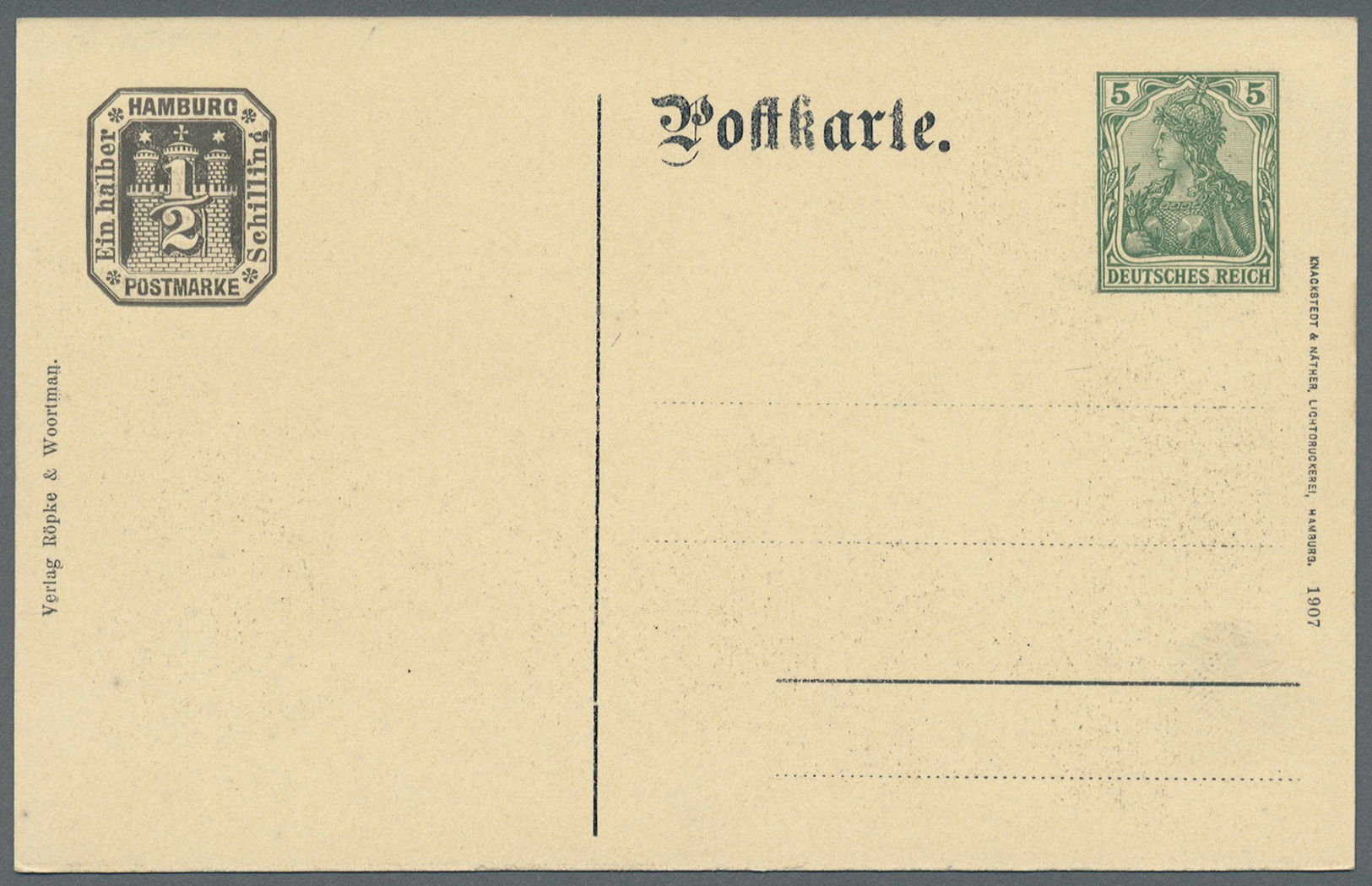 GA Deutsches Reich - Privatganzsachen: 1907, Lot von 15 Privat-Postkarten 5 Pf Germania "19. Dt. Philat