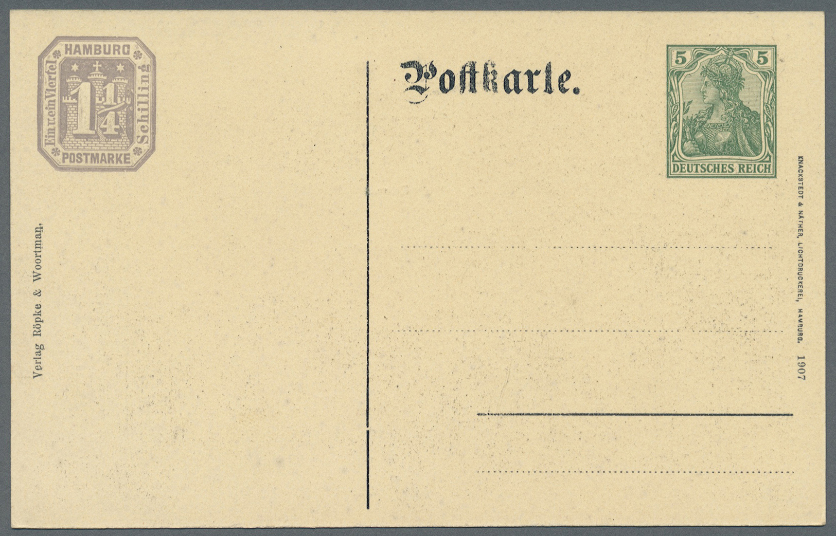 GA Deutsches Reich - Privatganzsachen: 1907, Lot von 15 Privat-Postkarten 5 Pf Germania "19. Dt. Philat