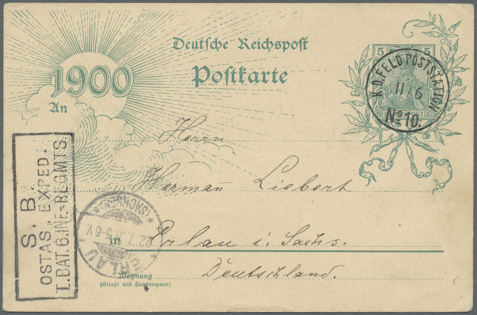 GA Deutsche Post In China - Ganzsachen: 1901: Petschili- Ausgaben : 5 Pfg. Ganzsachenkarte Des Deutsche - Chine (bureaux)