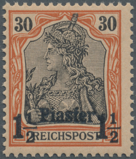 ** Deutsche Post In Der Türkei: 1902, Postfrisches Exemplar Der Nicht Verausgabten Aufdruckvariante (mi - Turkse Rijk (kantoren)