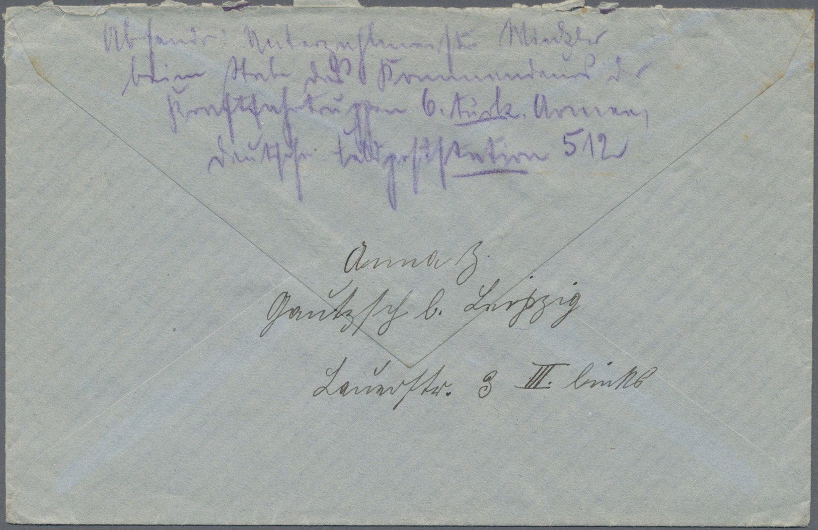 Br Deutsche Post In Der Türkei - Stempel: 1917 (8.12.), Tarnstempel "Deutsche Feldpost **" (Dt. Feldpos - Turkse Rijk (kantoren)
