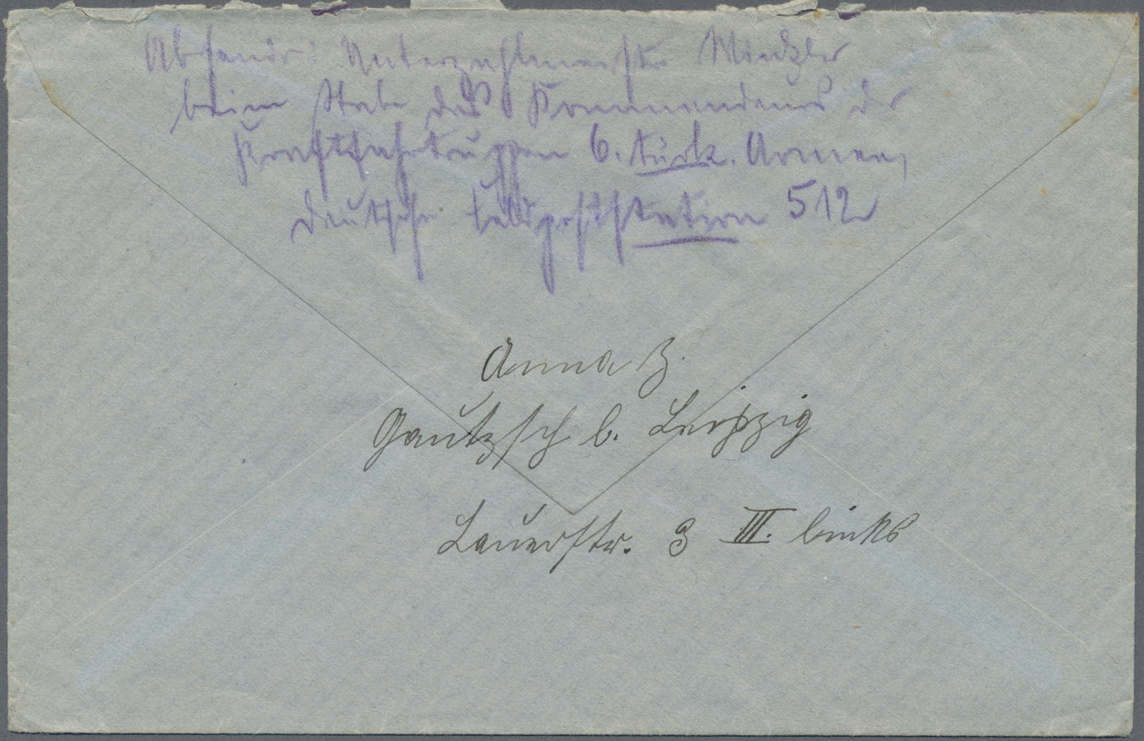 Br Deutsche Post In Der Türkei - Stempel: 1917 (8.12.), Tarnstempel "Deutsche Feldpost **" (Dt. Feldpos - Turquie (bureaux)