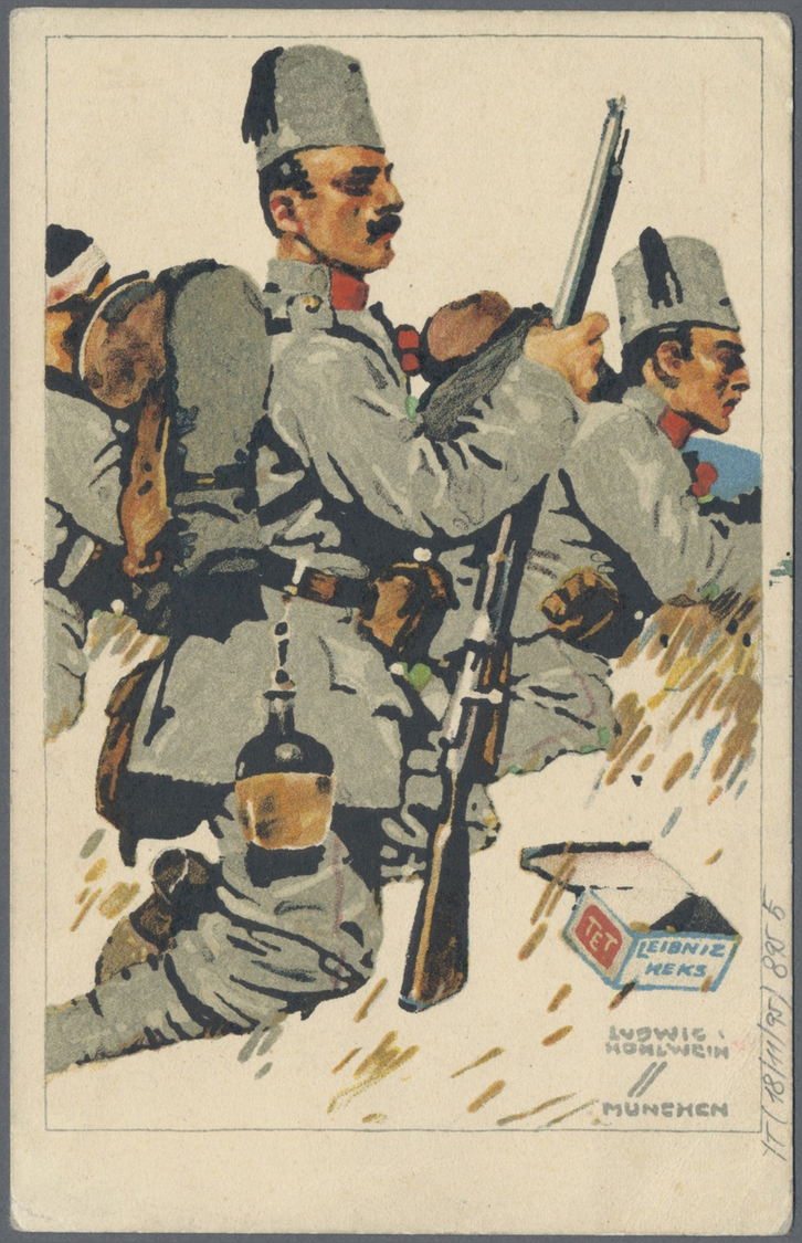 Br Deutsche Post In Der Türkei - Stempel: 1916 (4.5.), FELDPOST MIL.MISS.KONSTANTINOPEL Auf FP-Karte (W - Turkse Rijk (kantoren)