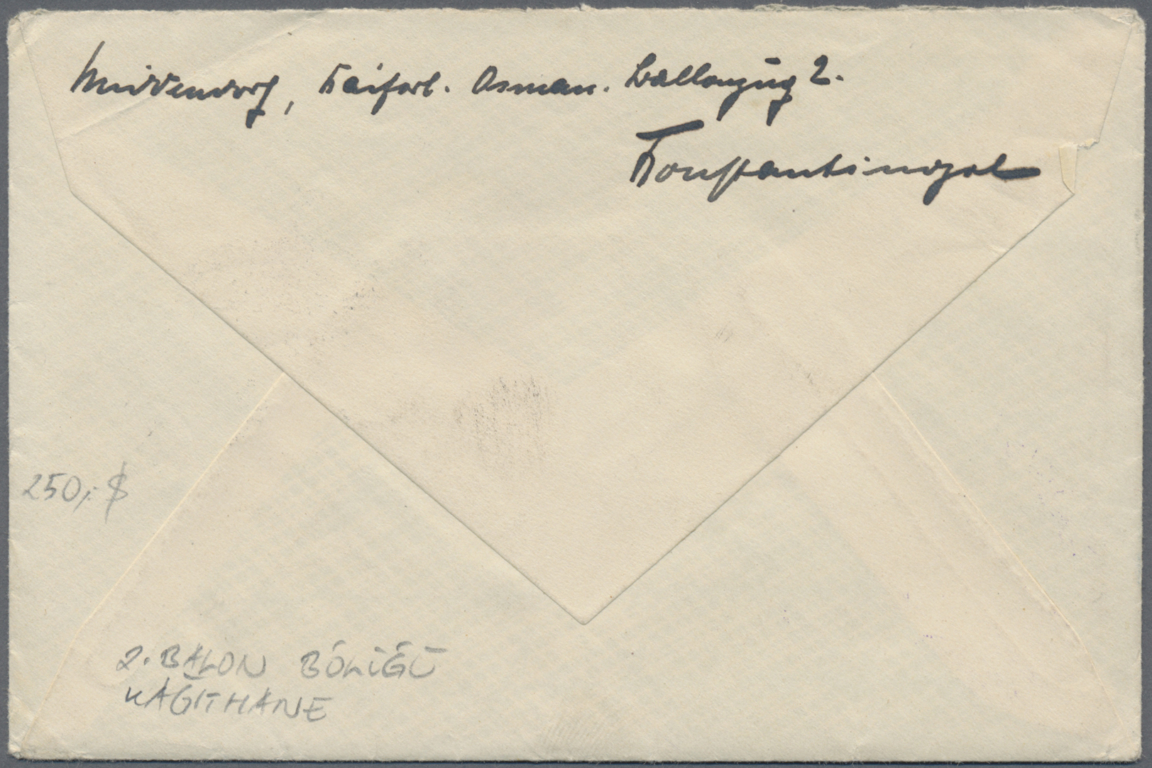 Br Deutsche Post In Der Türkei - Stempel: 1918 (28.2.), FELDPOST MIL.MISS. KONSTANTINOPEL Auf FP-Brief - Turquie (bureaux)