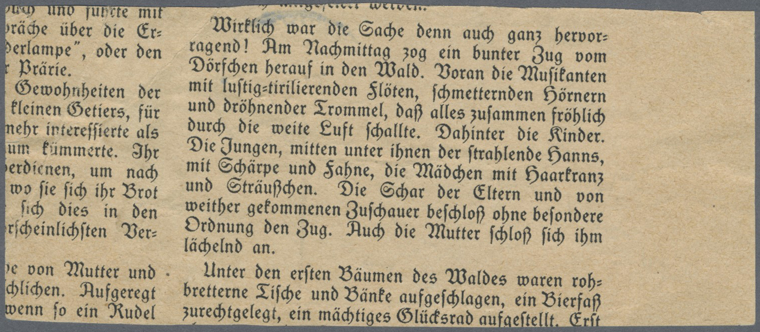 Br Deutsch-Ostafrika - Besonderheiten: 1915, "2 1/2 Heller Frei Laut / Ein.Nachw. In Tanga", Viol. L2 A - Afrique Orientale