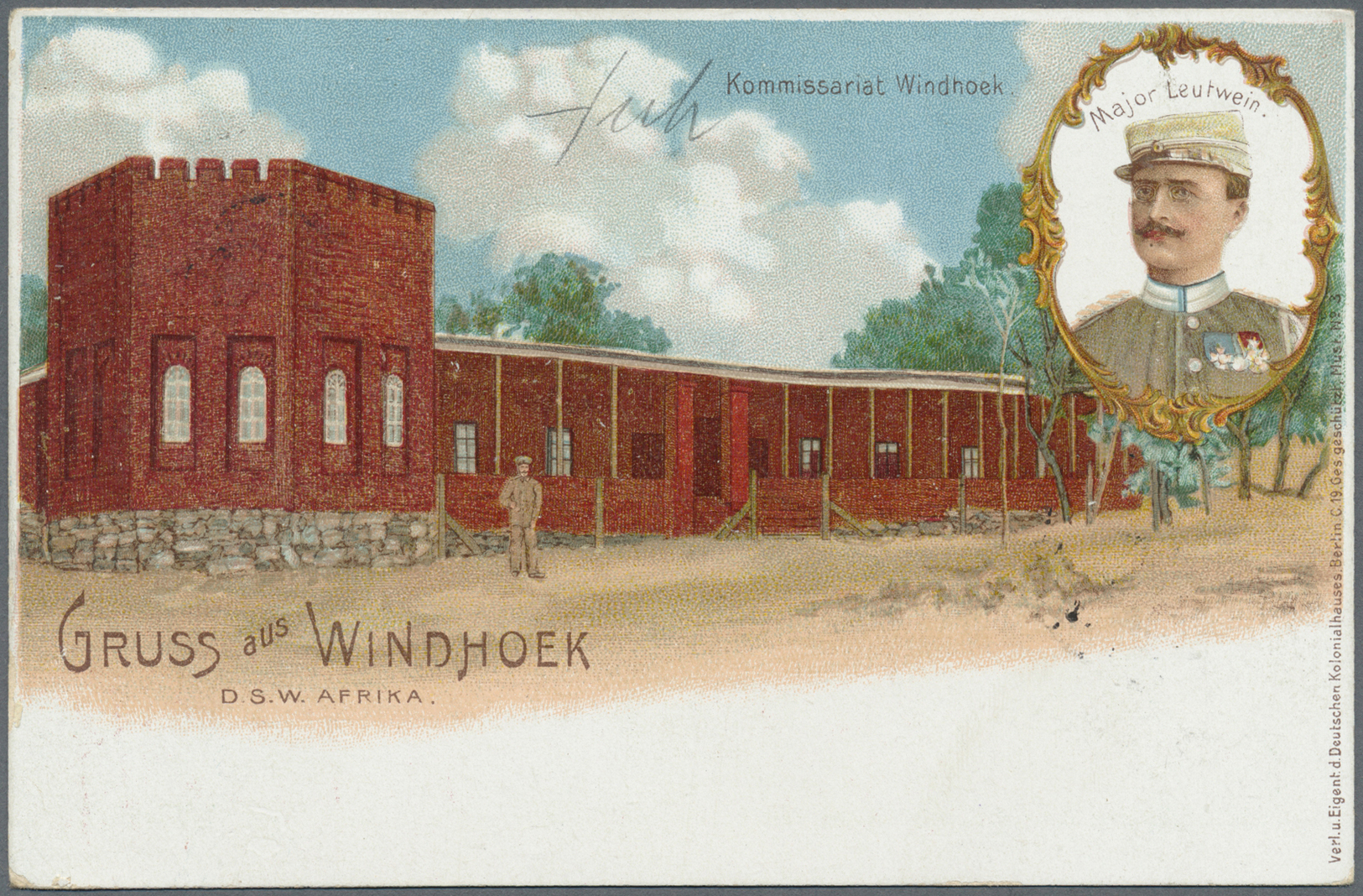 GA Deutsch-Südwestafrika - Ganzsachen: 1898/1899. Lot Von 3 Privat-Postkarten 10 Pf Krone/Adler "Deutsc - Duits-Zuidwest-Afrika