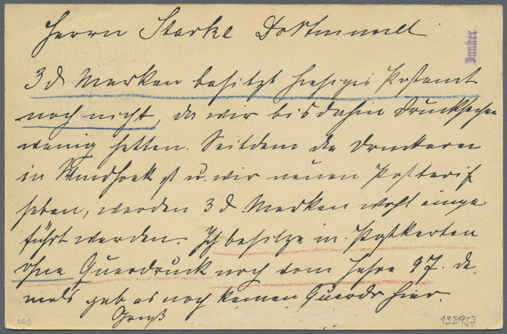 GA Deutsch-Südwestafrika - Ganzsachen: 1899, 5 Pf. Reichspost Mit Überdruck Als Zusatzfrankatur Auf 5 P - Duits-Zuidwest-Afrika