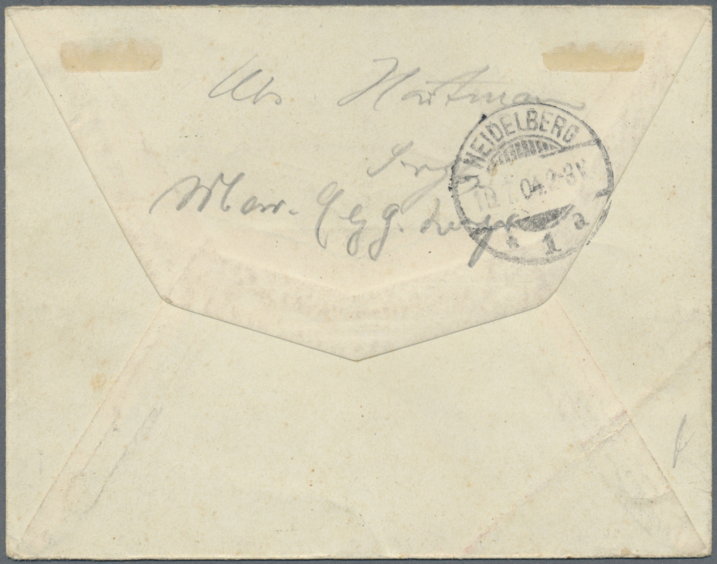 Br Deutsch-Südwestafrika - Besonderheiten: 1904, Feldpostbrief In "Flaggenfarben Rot-weiß-grün" (Greifs - Duits-Zuidwest-Afrika