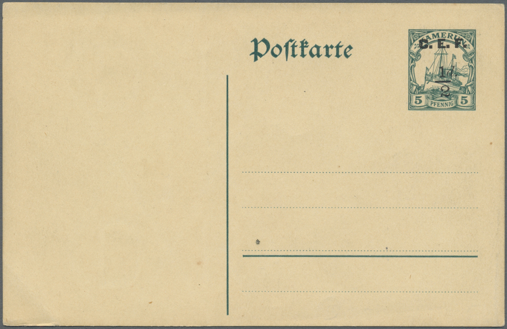 GA Deutsche Kolonien - Kamerun - Britische Besetzung: 1915, Postal Stationeries, Group Of Three Unused - Kameroen