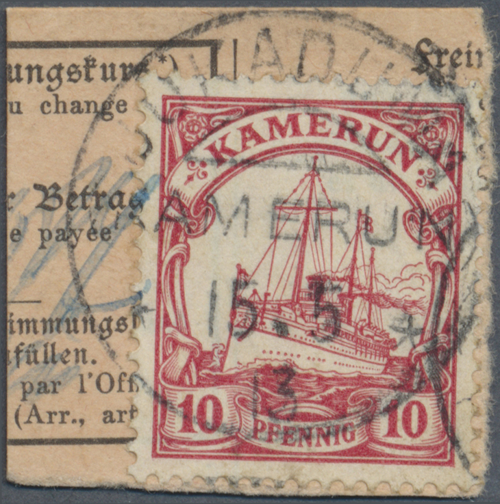 Brfst Deutsche Kolonien - Kamerun - Stempel: 1913 JUKADUMA Auf Briefstück Mit Fotoattest Jäschke-Lantelme - Kameroen