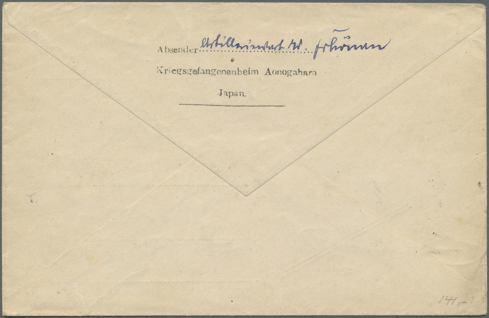Br Deutsche Kolonien - Kiautschou - Kriegsgefangenenpost: 1916/1918, Drei Kriegsgef.-Belege (2 Ak., 1 G - Kiautchou