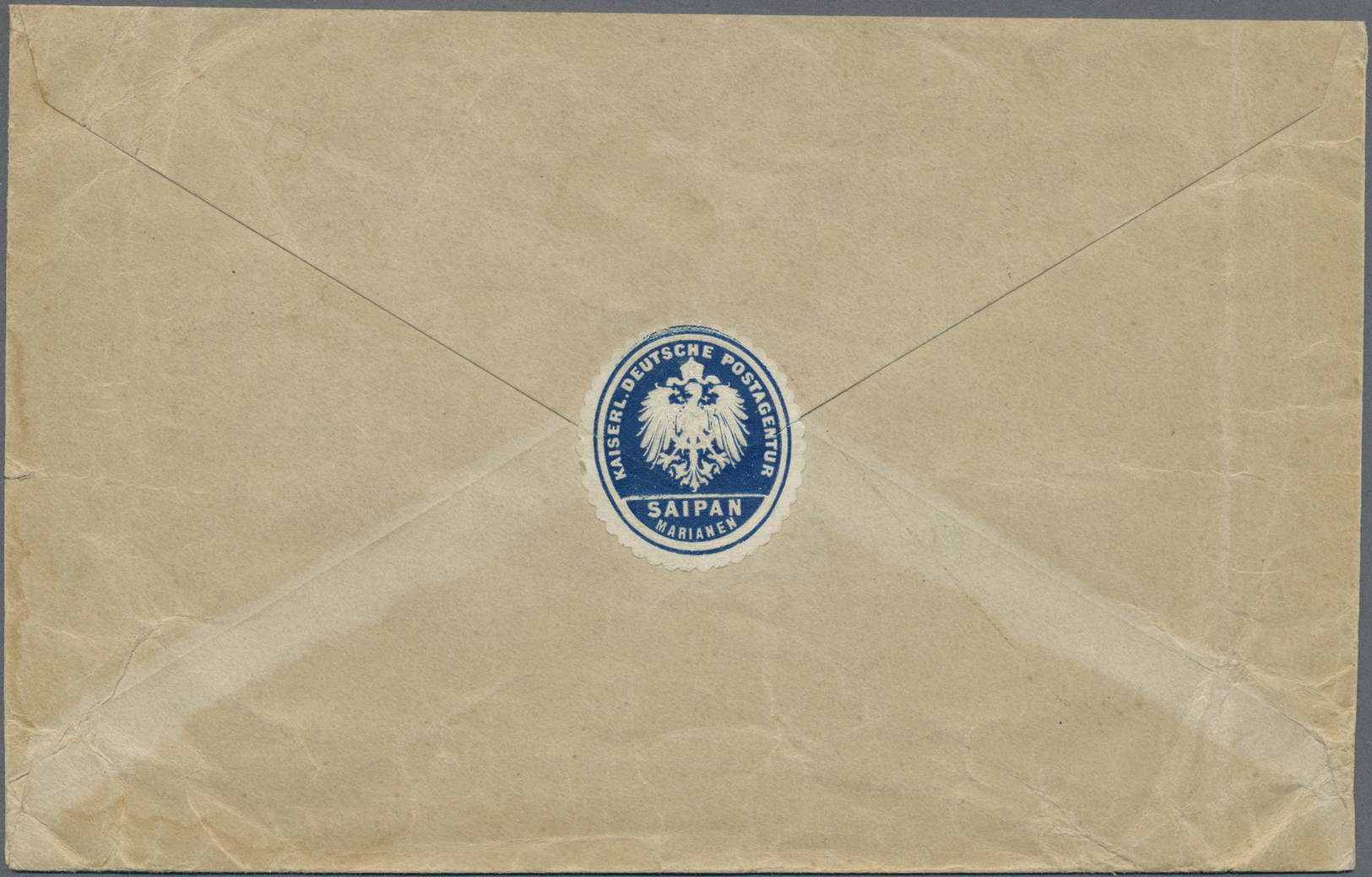Br Deutsche Kolonien - Marianen: 1909 (24.11.), Portopflichtige Dienstsache Mit Stempel "SAIPAN * MARIA - Mariannes