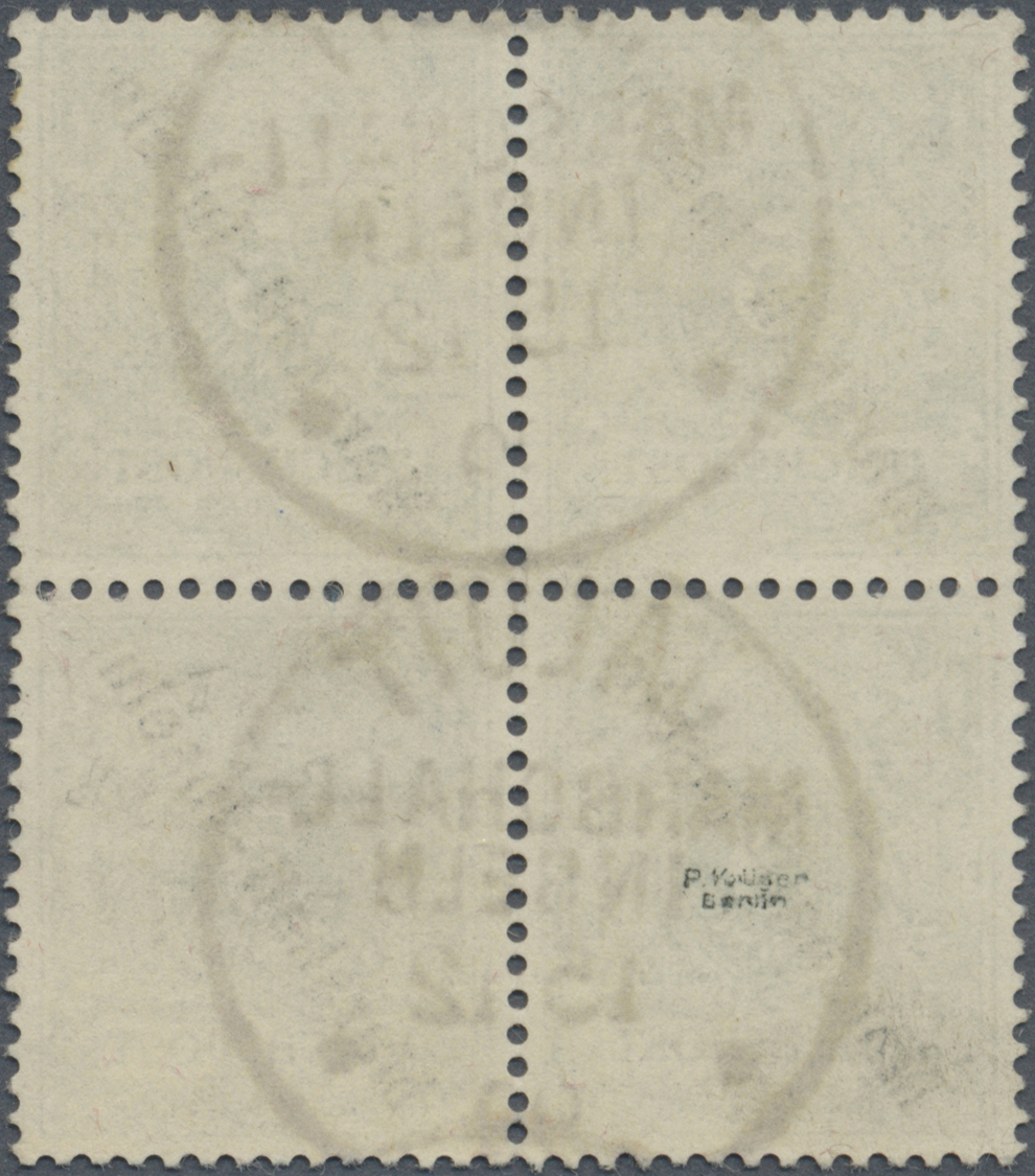 O Deutsche Kolonien - Marshall-Inseln: 1899, 5 Pfg. Grün Im 4er-Block, Klar Gestempelt "JALUIT MARSCHA - Marshalleilanden