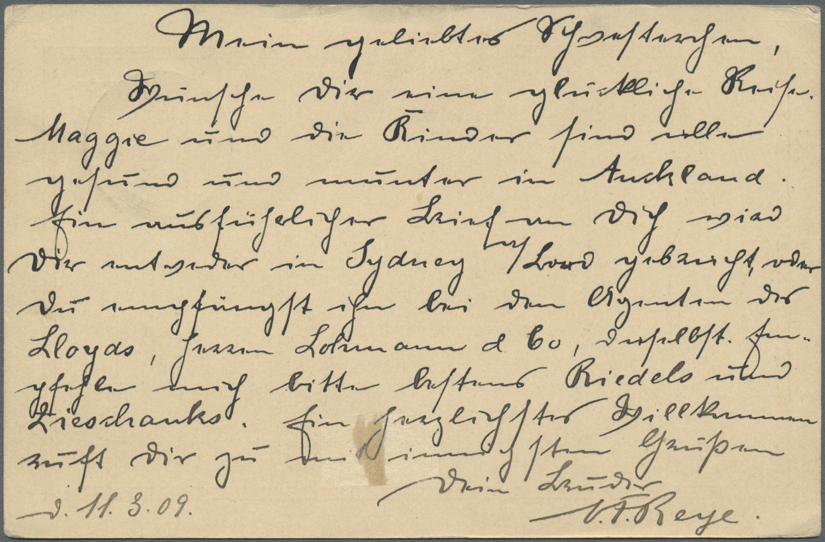 GA Deutsche Kolonien - Samoa - Ganzsachen: 1901, 10 Pfg. Ganzsachenkarte Bedarfsgebraucht Aus "APIA 11. - Samoa