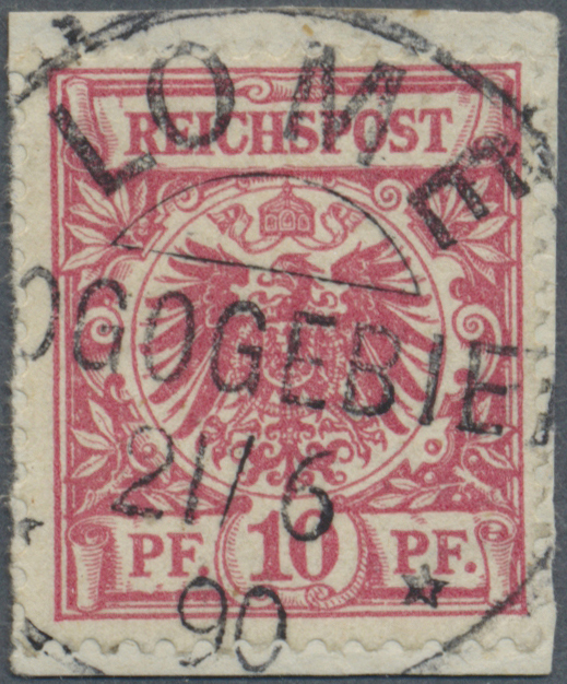 Brfst Deutsche Kolonien - Togo-Vorläufer: 1890, Sauber Und Zentrisch Gest. Briefstück Mit Glasklarem Frühe - Togo