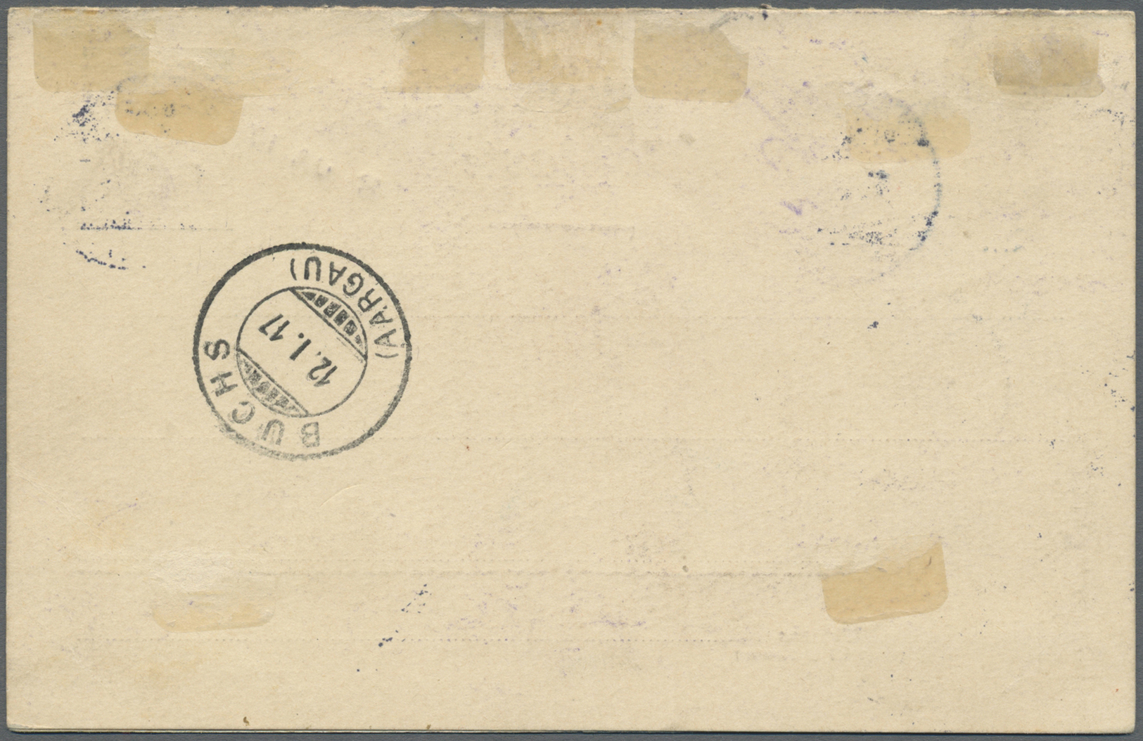 GA Deutsche Kolonien - Togo - Französische Besetzung: 1916, Stationery Card 5c./5c. On 5pf./5pf., Used - Togo