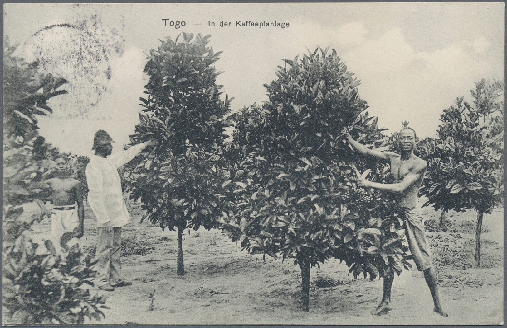 Br Deutsche Kolonien - Togo - Stempel: 1910, TOKPLI/TOGO * 9.2.10 *, Seltener Kreisobersegmentstempel A - Togo