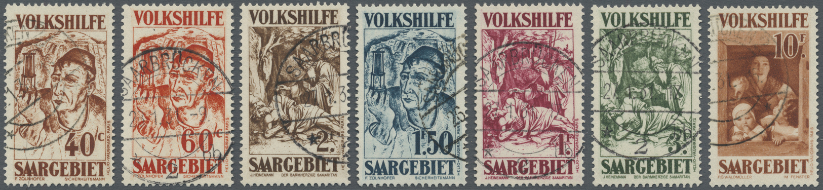 O Deutsche Abstimmungsgebiete: Saargebiet: 1931, Gemälde III, Sauber Gestempelt Saarbrücken, Attest Ge - Andere & Zonder Classificatie