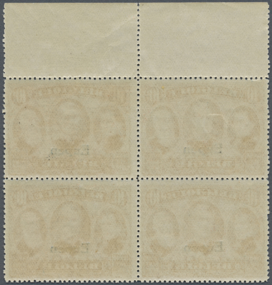 **/ Belgische Besetzung - Eupen: 1920, Freimarken: Belgische Marken Mit Aufdruck "EUPEN" 10 Fr. Braun, G - OC38/54 Belgische Bezetting In Duitsland