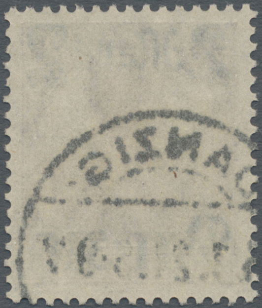 O Danzig: 1920, 2 M. Auf 35 Pf. Gestempelt Mit Aufdruckfehler Bruch Durch "zi" In Danzig, Einwandfreie - Altri & Non Classificati