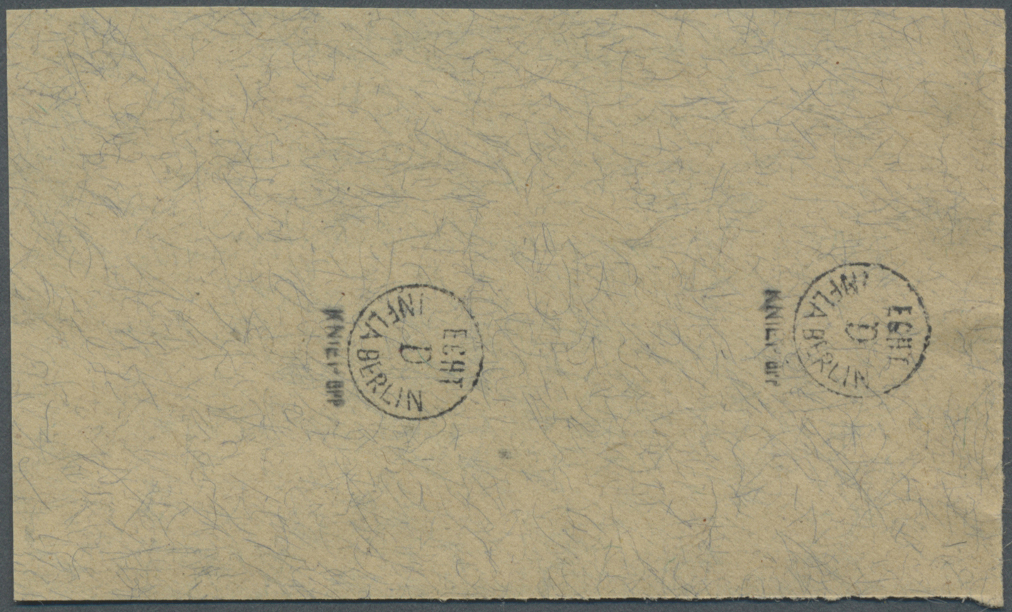 Brfst/ Danzig: 1923, Flugpostmarke 500 000 Mark Lebhaftrot, Im Waagerechten Paar Vom Bogenunterrand Auf Kle - Andere & Zonder Classificatie