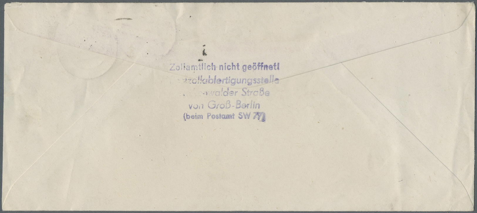 Br/GA Berlin - Vorläufer: 1948: MERILL-Langumschlag Mit APO-Absender Als LUFTPOST DM 1,50 Mit 2 X 40 Pf. B - Briefe U. Dokumente