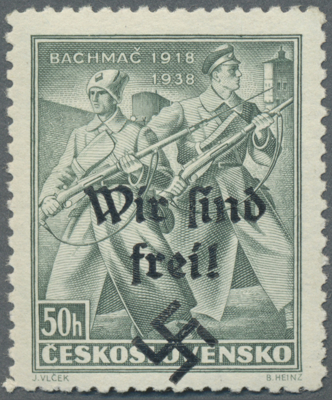 * Sudetenland - Rumburg: 1938, 50 H. Bachmatsch, Ungebraucht Mit Kaum Sichtbarer Falzspur, Kabinett, S - Région Des Sudètes