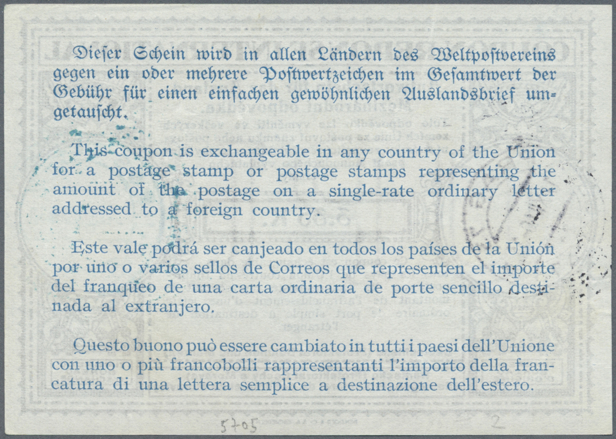 GA Dt. Besetzung II WK - Böhmen Und Mähren - Ganzsachen: 1940, 3.35 K Internationaler Antwortschein, En - Occupation 1938-45