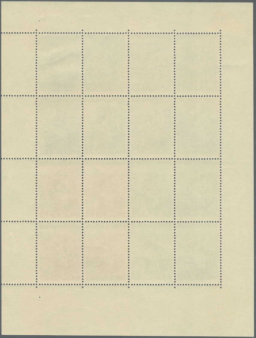 ** Dt. Besetzung II WK - Serbien: 1942, Kompletter Kleinbogen "Für Die Armen" Sowie Als Einzelmarkensat - Bezetting 1938-45