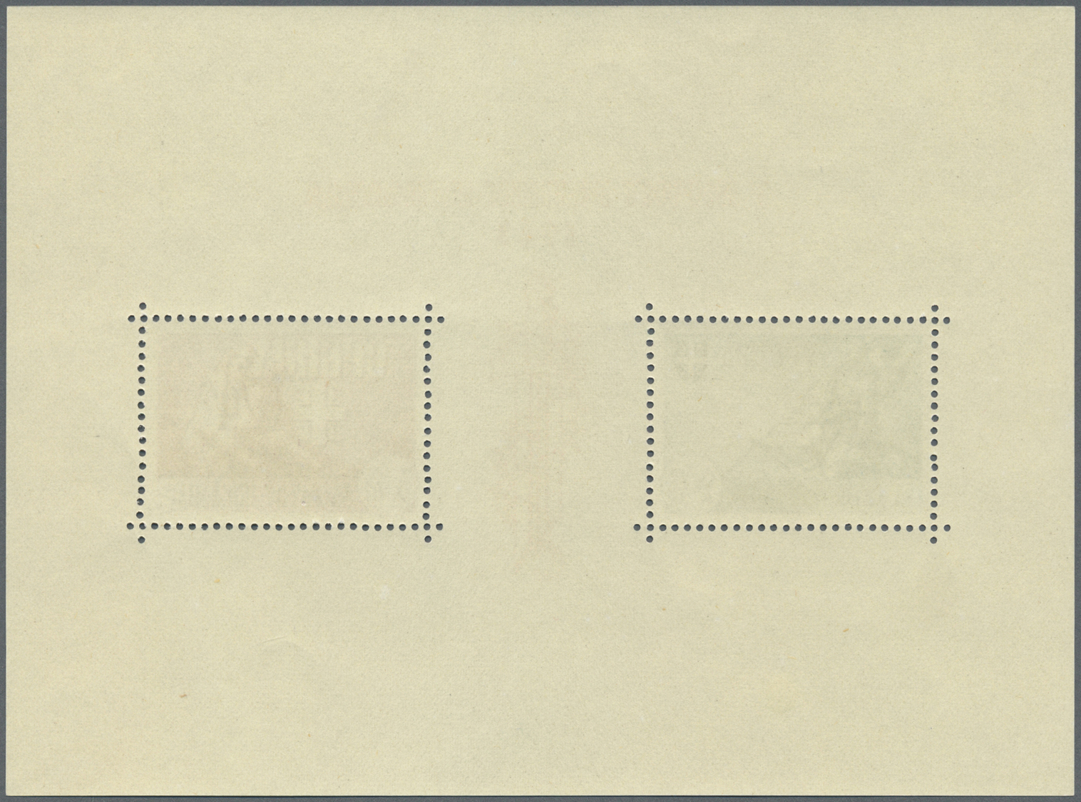 ** Dt. Besetzung II WK - Serbien: 1943, Invaliden-Block Mit Abart III &bdquo;Farbfleck In Der Mitte Der Mante - Bezetting 1938-45