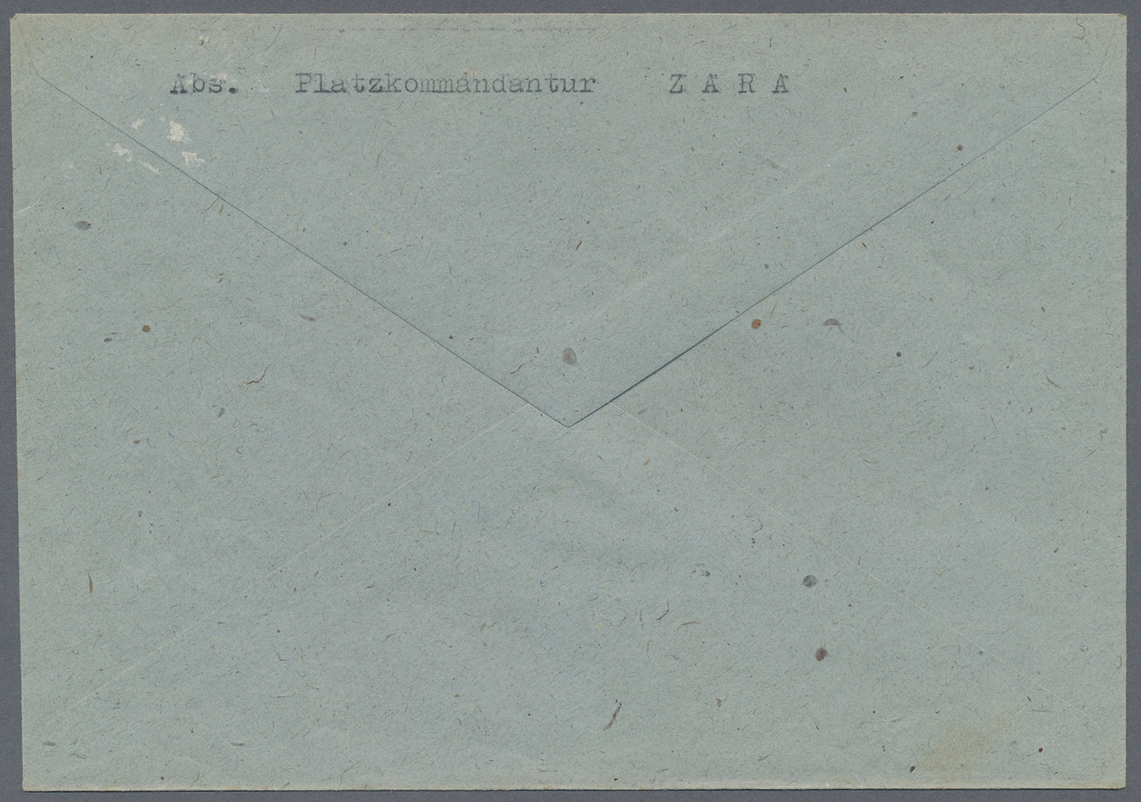Br Dt. Besetzung II WK - Zara: 1943, Einschreibebrief Mit Einlieferungsschein An Herrn Freckmann In ZAR - Bezetting 1938-45