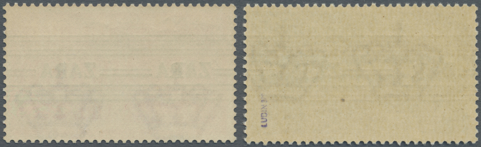 ** Dt. Besetzung II WK - Zara: 1943, 1,25 Lire Eilmarken Mit Neuem Aufdruck In Type V Und Iv Auf Einer - Bezetting 1938-45