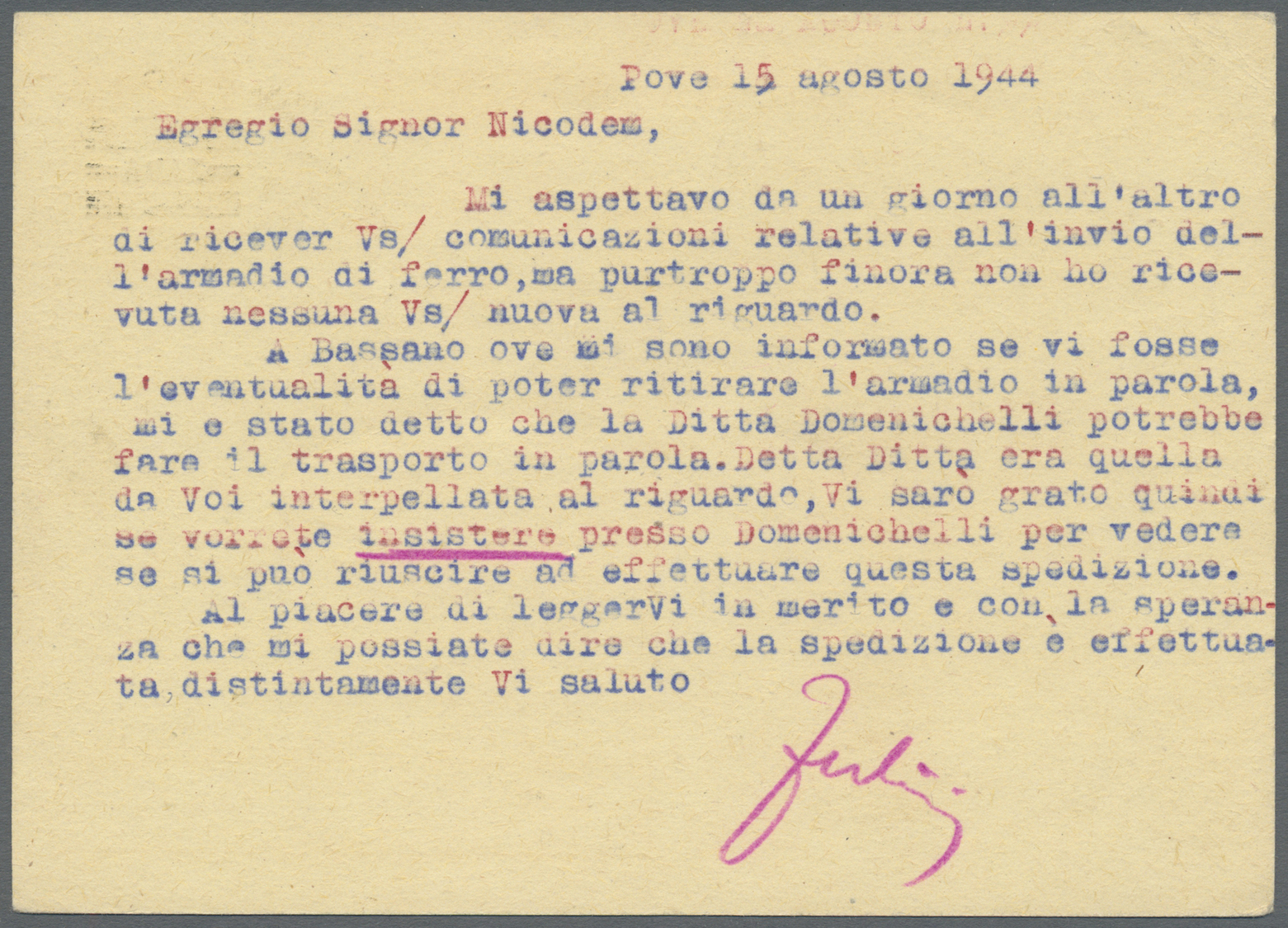 GA Dt. Besetzung II WK - Zara - Ganzsachen: 1943, 30 Cent. Ganzsache Mit Aufdruck Als Echt Gelaufene Be - Occupation 1938-45