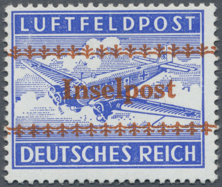 ** Feldpostmarken: 1944, Kreta, "Inselpost"-Aufdruck Gezähnt Und Postfrisch, Gepr. Rungas BPP - Autres & Non Classés